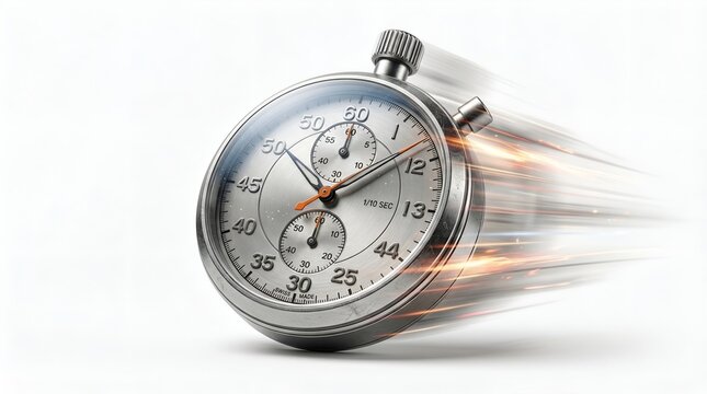 Fast Stopwatch Motion Speed Time Concept Dynamic Performance