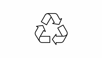 Obraz premium Recycle Symbol Icon Outline