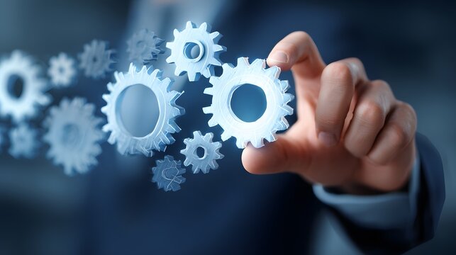 executive analyzing operational efficiency crisis management concept