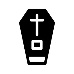 Obraz premium Coffin Icon Vector Symbol Design Illustration