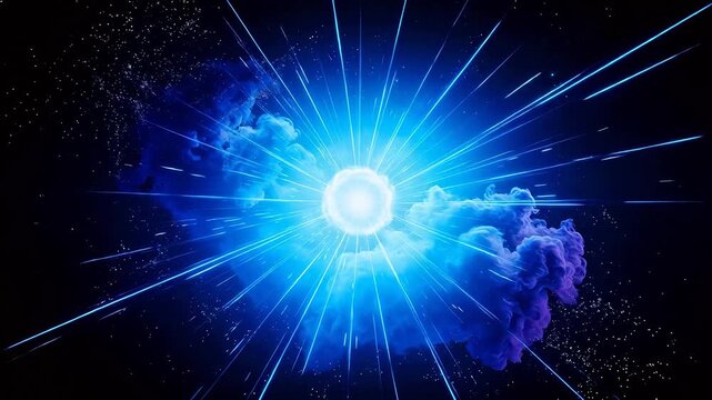 Cosmic explosion in space