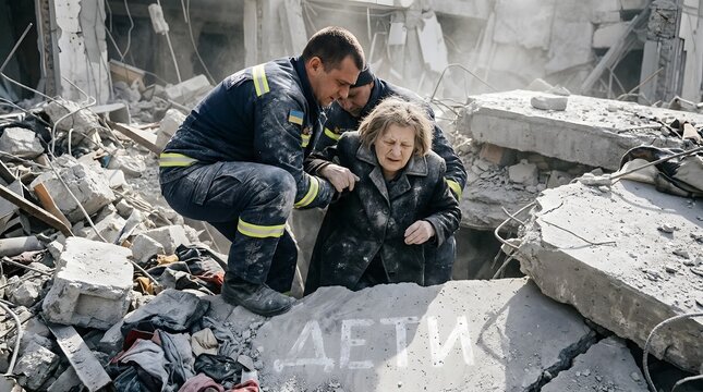 Rescuers Save a Crying Child from Rubble After Devastating Disaster.