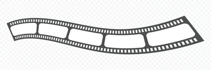 Fototapeta premium Old retro tape film video movies, Grunge vintage film strip for photo video filming. Minimal film strip icon. Vector illustration of film, cinema, camera, picture, photo, video, movie, strip, icon .