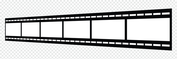 Obraz premium Old retro tape film video movies, Grunge vintage film strip for photo video filming. Minimal film strip icon. Vector illustration of film, cinema, camera, picture, photo, video, movie, strip, icon .