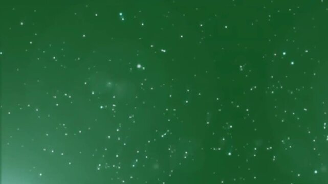  Dust particles falling down overlay green  background