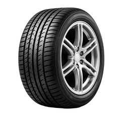 Obraz premium car wheel side view transparent background