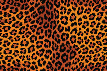 Seamless animal wildlife skin pattern featuring vibrant leopard fur texture for natural camouflage background design © Merisca