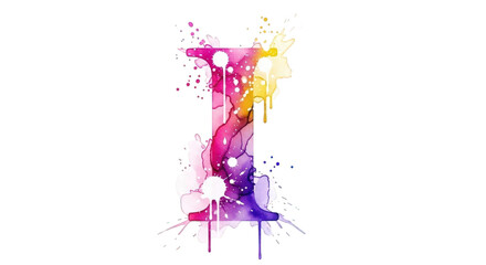 Obraz premium A colorful abstract painting on a white background