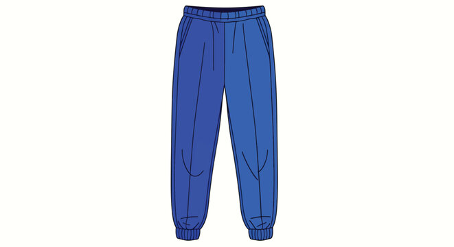 Blue sweatpants