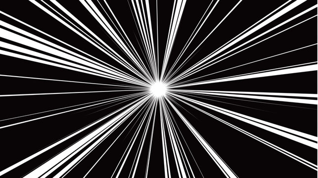 Dynamic Manga Style Speed Lines Background Effect