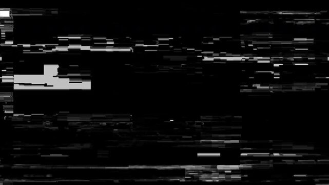 transition matter Glitchy screen with white noise