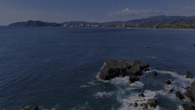 Drone, Jaco Beach, Costa Rica, Mountains, Coastline & rocks