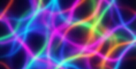 Obraz premium Vibrant Neon Abstract Gradient Mesh-04