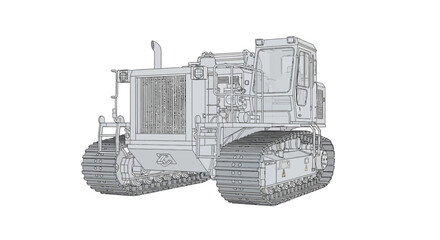 Bulldozer Heavy Equipment Construction Machine. © Candra