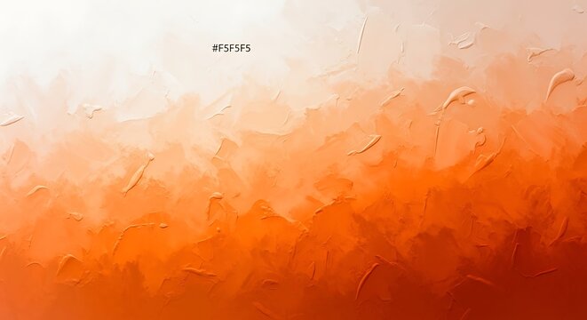 Vibrant orange gradient background with textured effect and color code