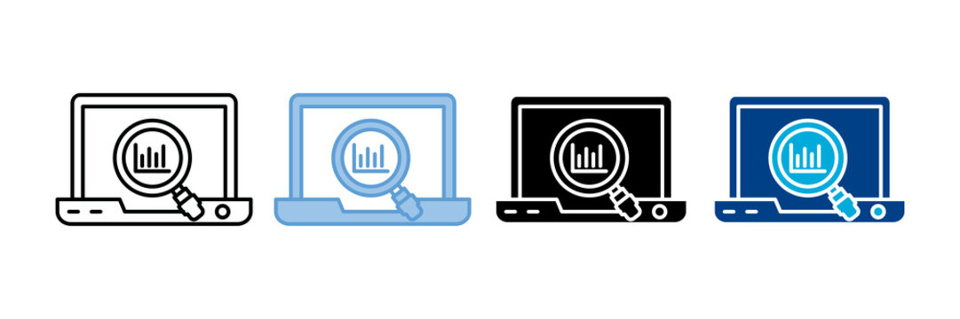 Monitoring Icon Set Multiple Style Collection