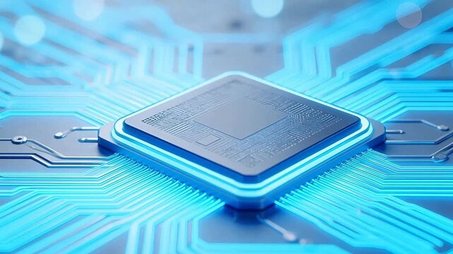 Microchip on Circuit Board