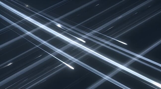 Abstract composition featuring dynamic light streaks against a dark and somber background