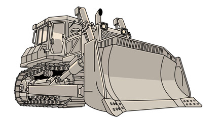 Bulldozer Construction Equipment Heavy Machinery. © Berry