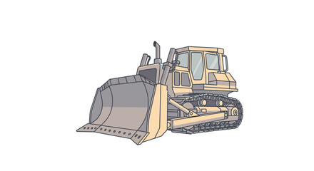 Bulldozer Construction Heavy Equipment Machine. © Berry