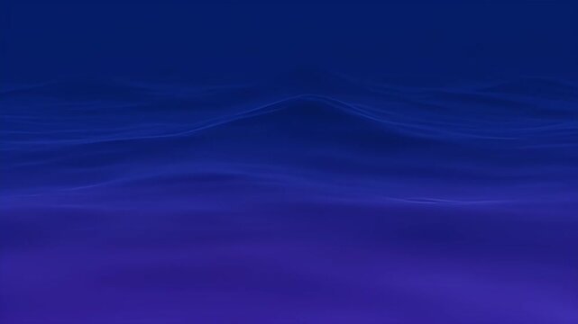 Abstract blue wavy pattern with smooth gradient and subtle light effects