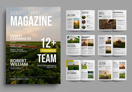Modern and Clean Agricultural Portfolio Brochure Template