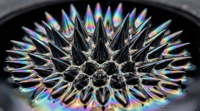 Fascinating Ferromagnetic Fluid Displaying Chaotic Spiky Structures Under Magnetic Influence