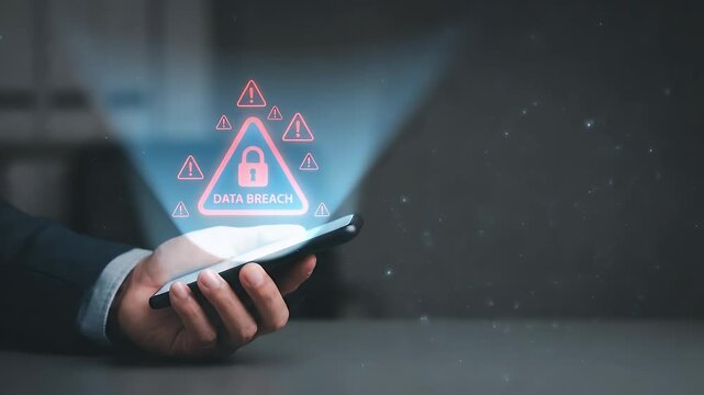 A professional man engages with an AI language app on his smartphone, captured in a cinematic style with a slow pan across the scene, highlighting digital text animations and ambient city lights in th