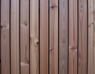 Fototapeta premium Wood background texture highlighting brown wooden floor grain. Natural rustic backdrop depicting a surface comprising of slats of lumber.