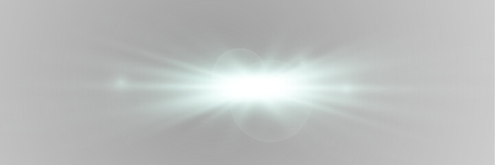 Bright white flash with magic glowing particles © LILIIA SMIRNOVA