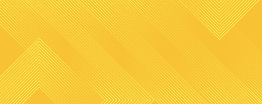 Abstract yellow gradient arrow shape overlay layer background with arrow pattern and shadow. Modern graphic element. Suit for poster, brochure, banner, business, cover, web, flyer. Vector illustration