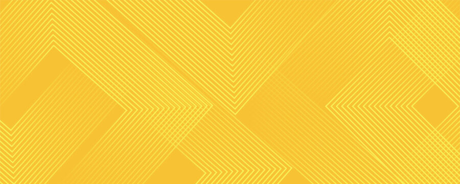 Abstract yellow gradient arrow shape overlay layer background with arrow pattern and shadow. Modern graphic element. Suit for poster, brochure, banner, business, cover, web, flyer. Vector illustration