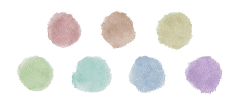 Watercolor Abstract Nuance Background label Set: Collection of Dusty/Smoky Color Set bleeding and Soft Blurs-300dpi-