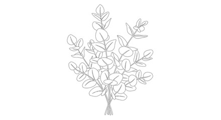 Fototapeta premium Detailed illustration of a tree branch.
