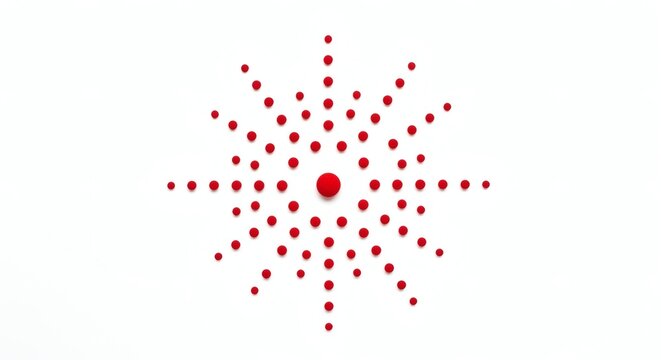 Red malaria awareness symbol on white background perfect for World Malaria Day