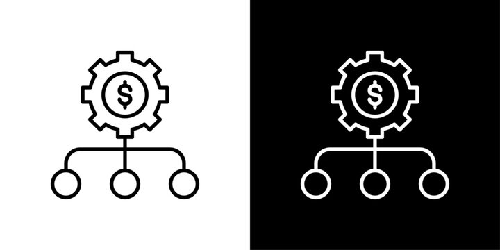 Diagram Icon Sheet Black And White