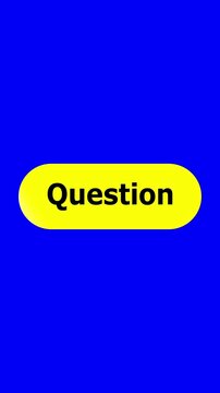 Simple animation of cursor icon clicking Question Button. Pack of animated templates for video editing. A set of flat design animated templates for web design or app design. Alpha channel, 4K