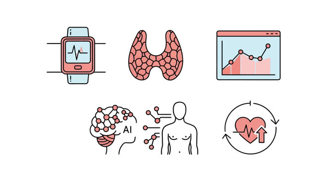 Thyroid Gland Medical Health Concept Illustration.