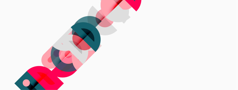Colorful text spells REACT. Letters overlap, creating dynamic visual effect. Minimalist design on white background.