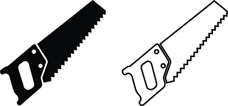 Saw blade hand saw Vector