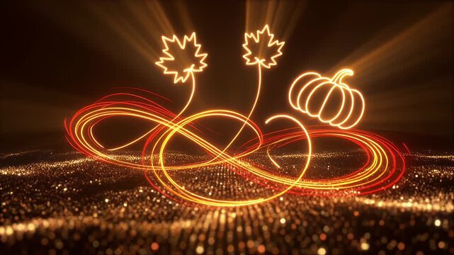 Long exposure light trails forming heart shape over cityscape at night