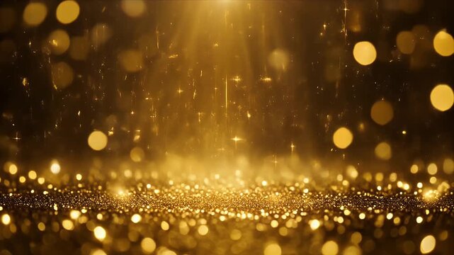 golden bokeh background