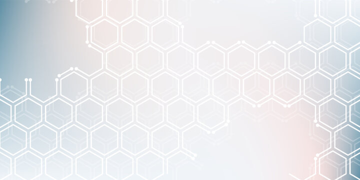 Hexagonal grid floats gently in soft, gradient tones. Clean lines suggest innovation and structure. Subtle glow adds depth without overwhelming. Ideal for tech, design, or modern corporate visuals