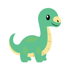 Naklejka premium Cartoon Baby Dino Illustration