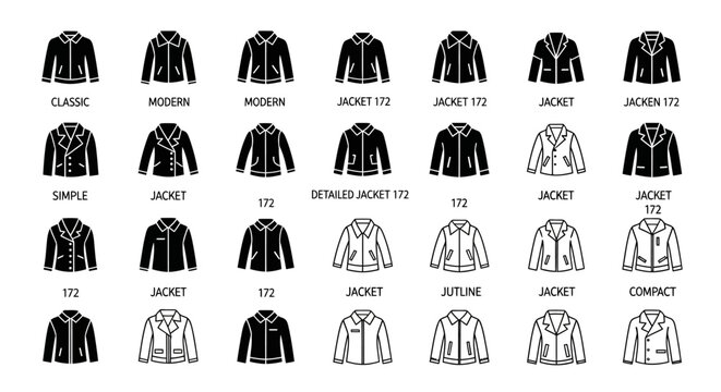 Jacket Styles Collection: Fashion Icons & Silhouettes for Apparel Design