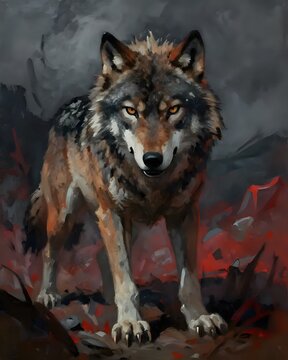 Mirada de lobo.