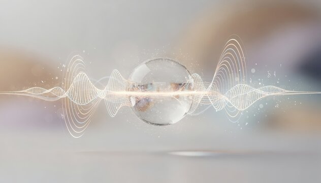 Digital musical ecard iteration presents synchronized sound and motion main visual element in sharp relief rest artistically faded to soften appearance.