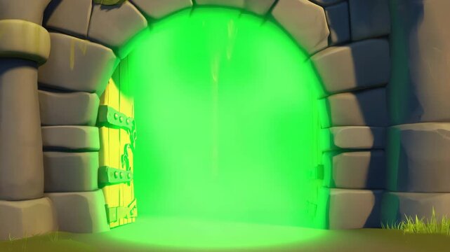 green tunnel in the park