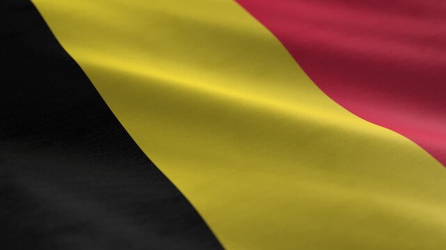 Belgium - waving flag loop
