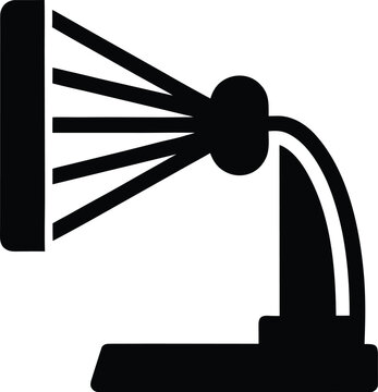 a spectrometer with slit and prism the entire image silhouette vector illustration on transparent background